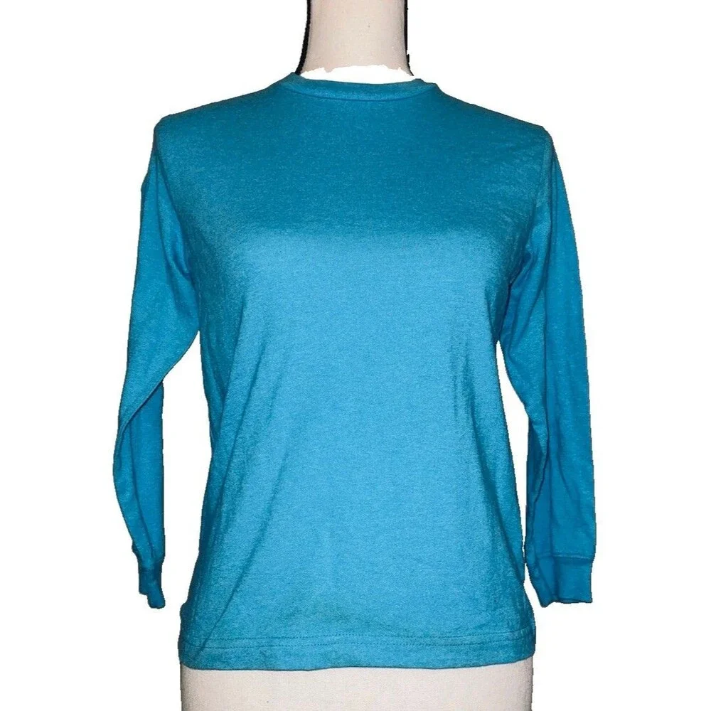 Old Navy Electric Blue Long Sleeve T-shirt Size 8